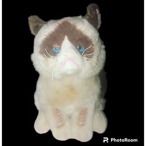 Gund Grumpy Cat Plush Kitty Stuffed Animal Toy 10" Blue Eyes